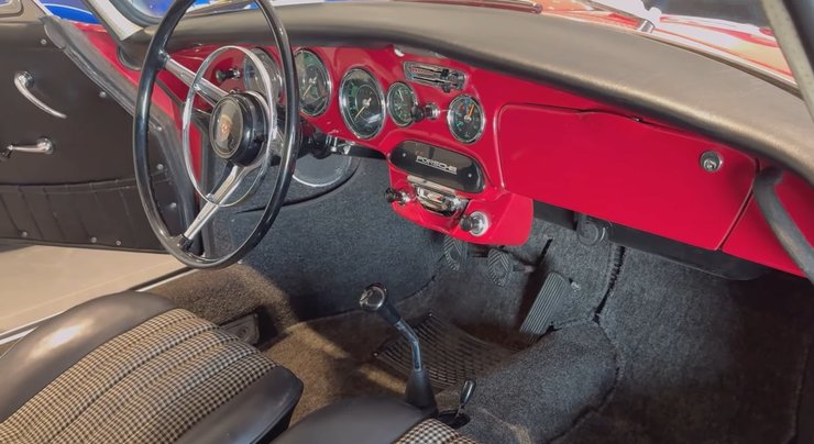 салон порше 356, Porsche 356, Porsche 356 1964, Porsche 356 SC, спорткар Porsche