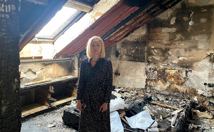 удар дроном киев, Юлия Бескоровайная, удары по киеву