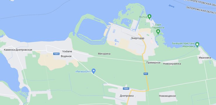 Енергодар, Водяне