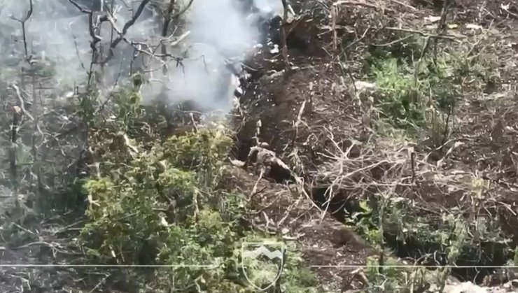 бій під Бахмутом, окопи армії РФ