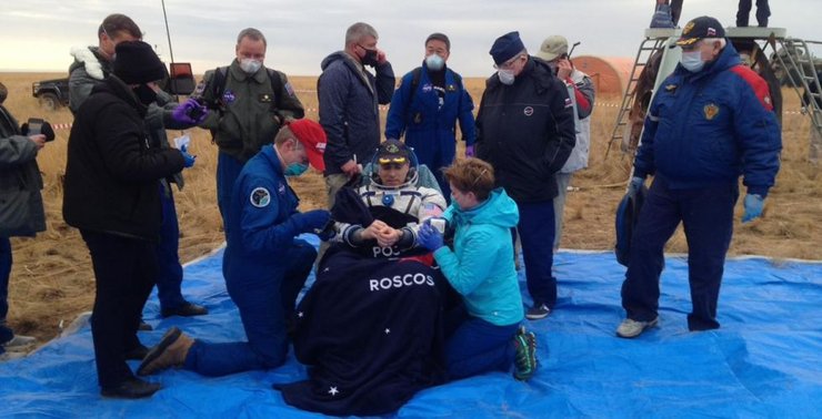 Экипаж МКС вернулся на Землю