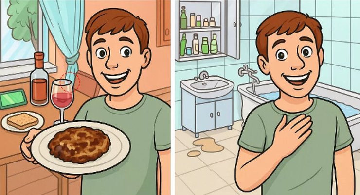 Пляма від помади на склянці свідчить про те, що поруч хтось ще є