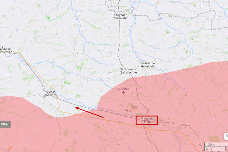 атака запорожского направления