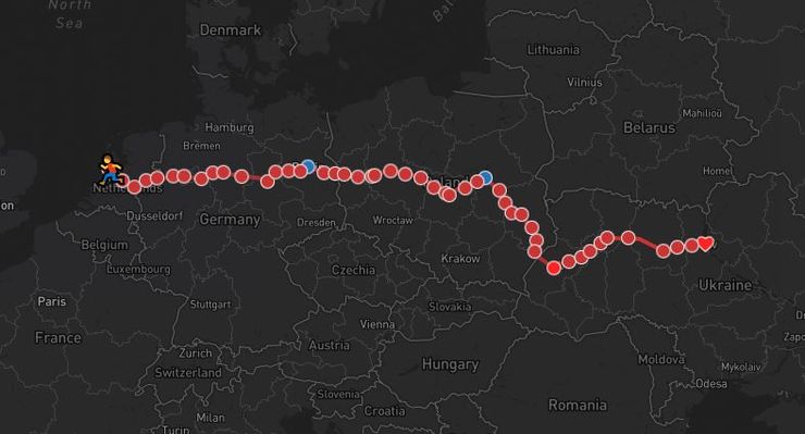 карта, амстердам, киев