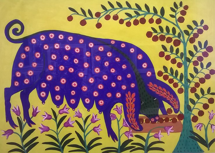 Выставка Марии Примаченко, мария примаченко, выставка в киеве, украинский дом, выставка в украинском доме