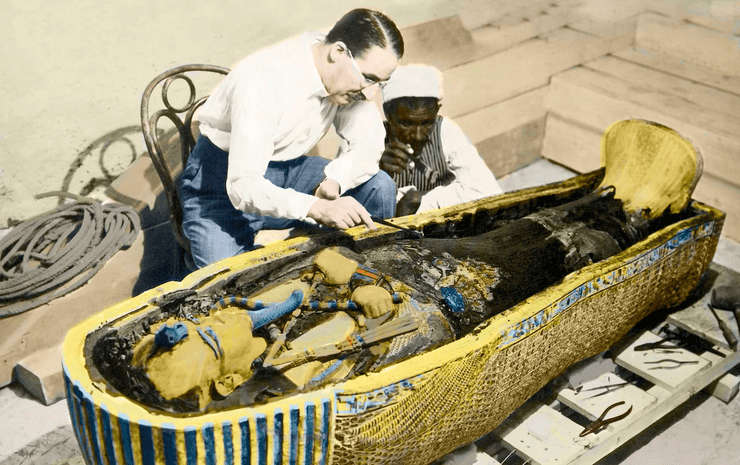 Говард Картер, гробница Тутанхамона, фото