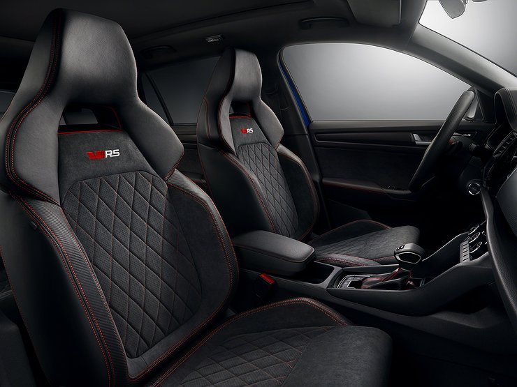 салон Skoda Kodiaq RS, Skoda Kodiaq, Skoda Kodiaq 2020, кроссовер Skoda