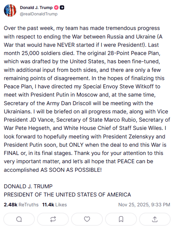 Встреча Трампа с Зеленским и Путиным пока не планируется