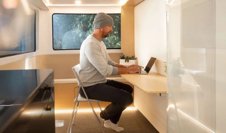 автодом иньерьер, Pebble Flow, дом на колесах, прицеп кемпер, прицеп автодом