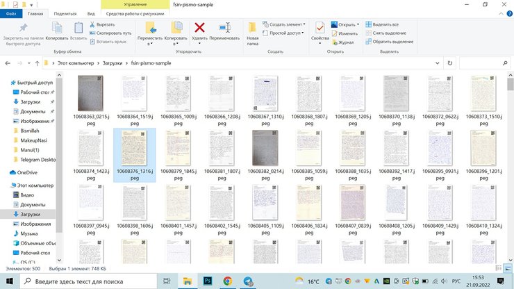 ФСИН-Письмо, письма, файлы
