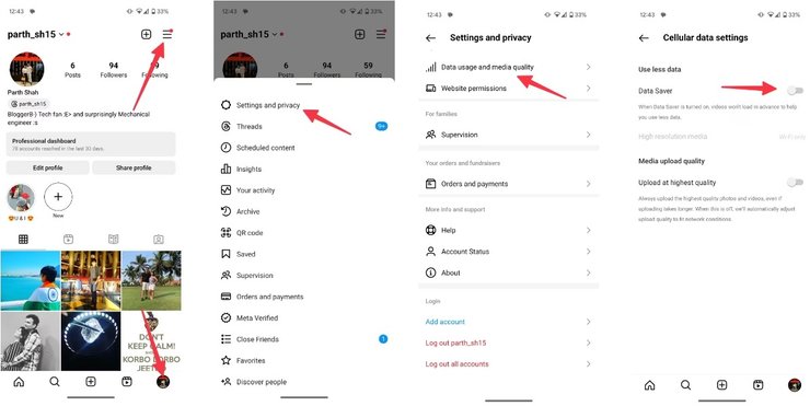 Инстаграм, приложение инстаграм, экономия трафика инстаграм