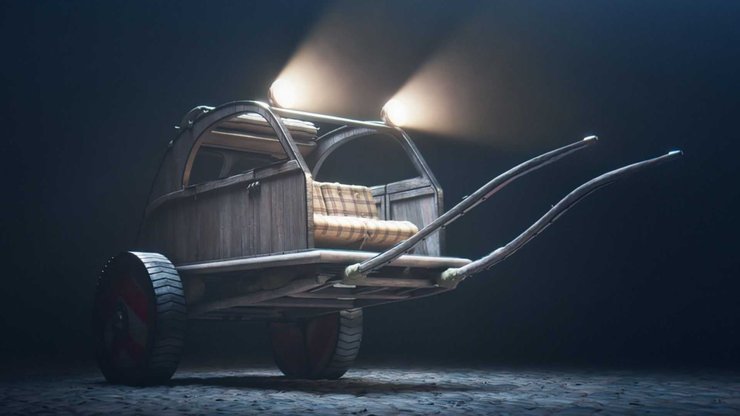 авто из фильма астерикс и обеликс, астерикс и обеликс, колесница астерикса, авто астерикса, Citroen астерикса