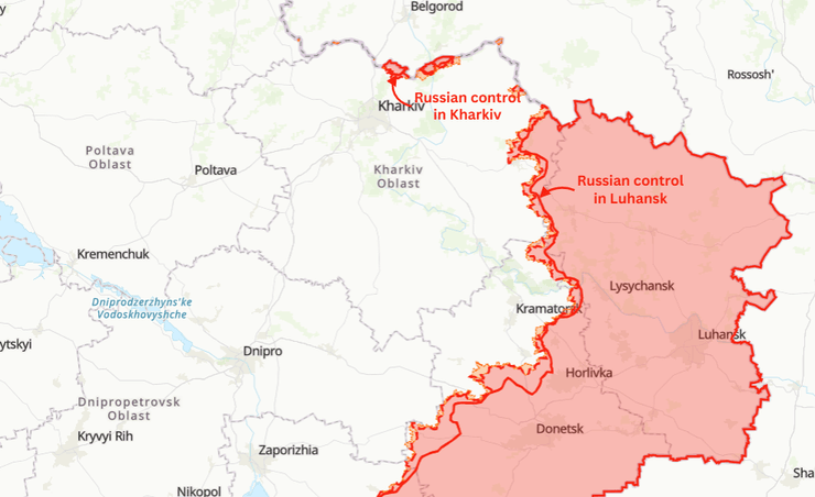 Луганщина и Харьковщина