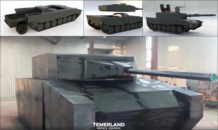 танк приманка , дроны , танки