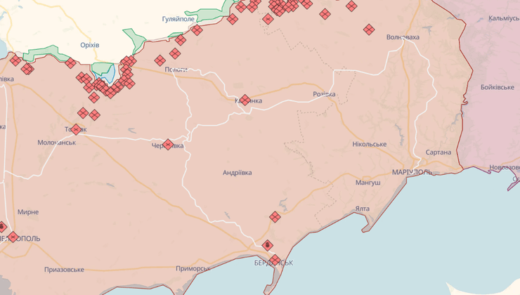 ЗСУ можуть опинитися за 50 миль від Бердянська і Маріуполя. Карта Deep State
