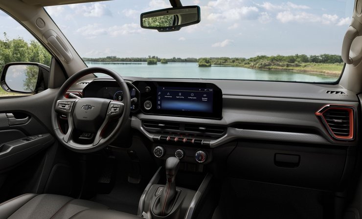 салон Chevrolet S10, Chevrolet S10 2024, пикап Chevrolet, новый Chevrolet S10, новый Chevrolet S10