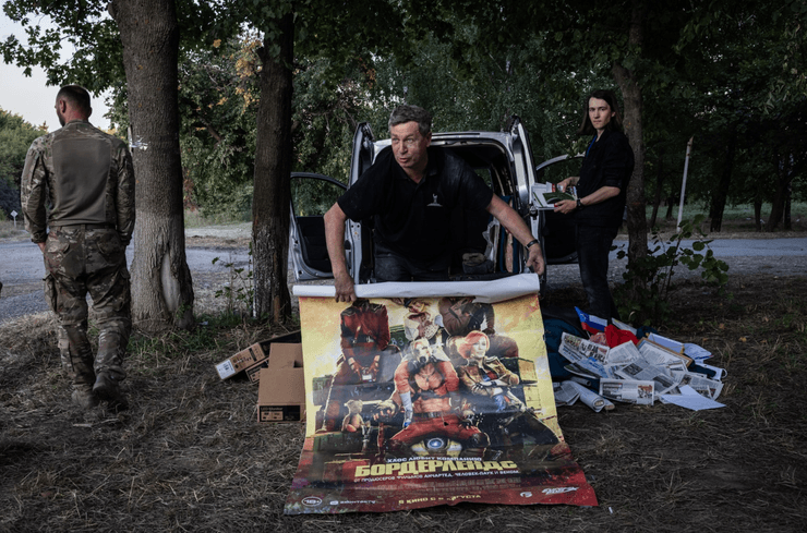 Экспонаты в музее войны