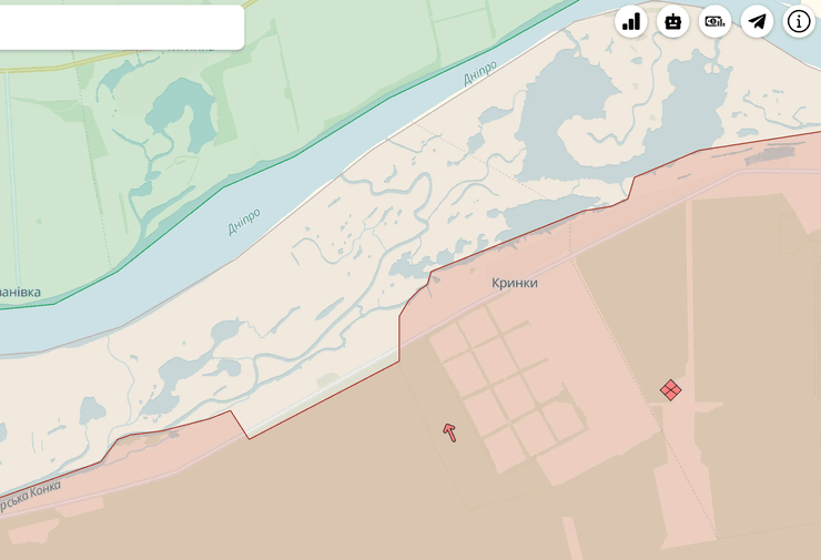 левый берег, Херсонская область, ВСУ, Силы обороны, контрнаступление, Крынки, российское вторжение, ВС РФ
