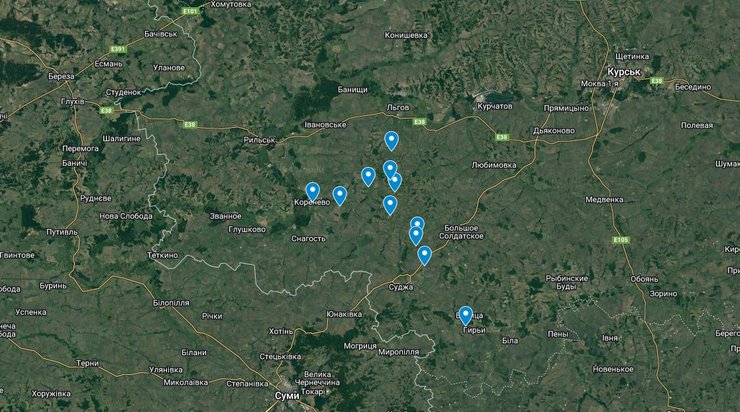 Прорыв в Курской области, Заолешенка, Суджа, ВСУ, 14 августа, карта, Минобороны РФ