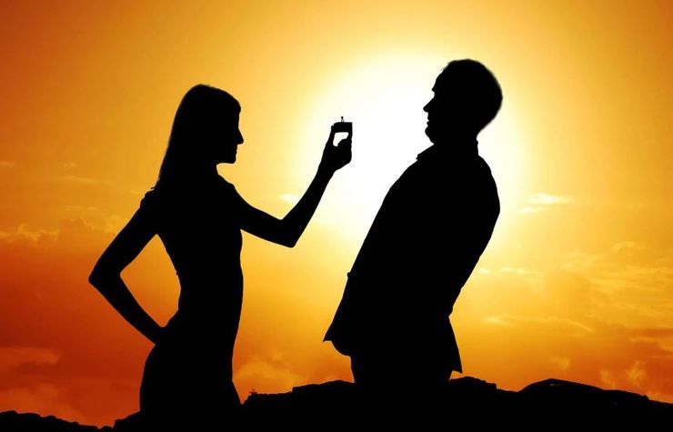 Пропозиція руки та серця, весілля, шлюб, одруження, романтичні стосунки пари