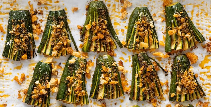 Запеченные цукини, кабачки