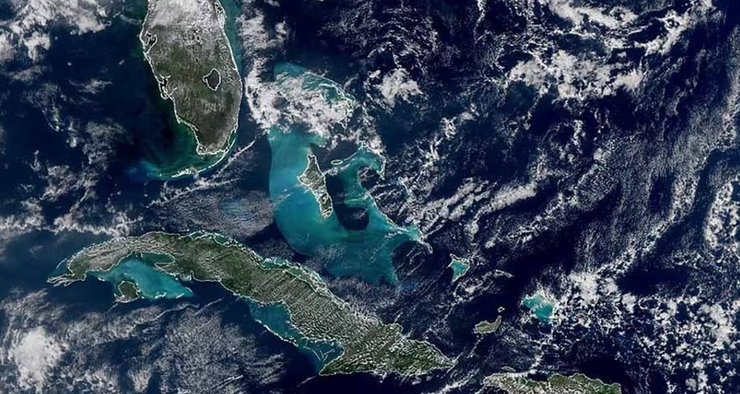 Карибское море из космоса