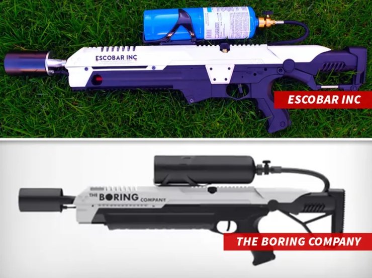 Порівняння вогнеметів Escobar Inc і Boring Company