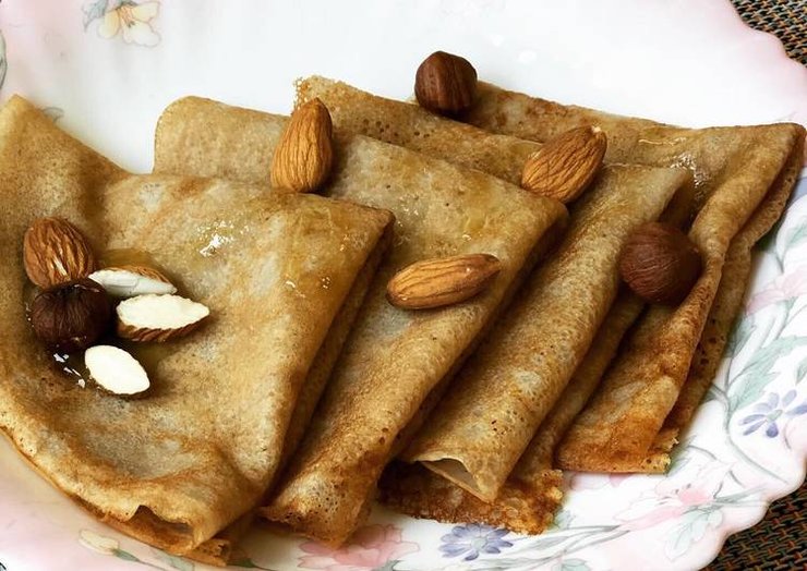 блины на миндальной муке, рецепты без глютена