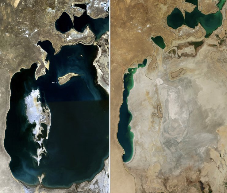 Аральське море висохло через водозабір