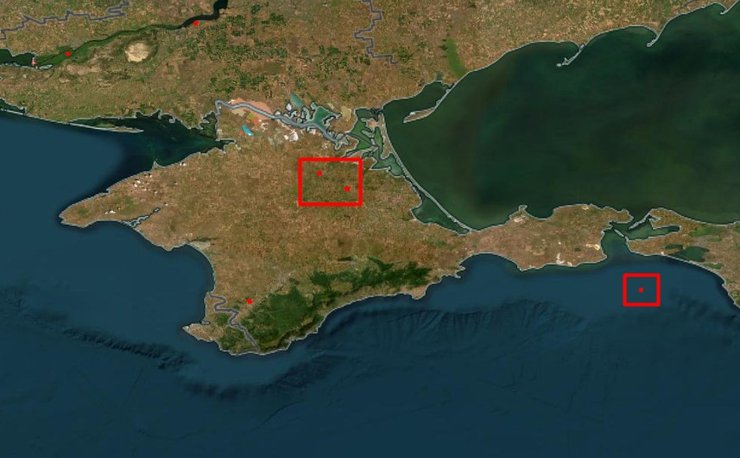 Данные о возгораниях в Крыму и возле Крымского моста, 15 апреля