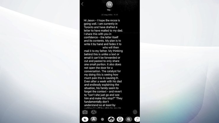 Сообщение Меган Маркл. Источник: Sky News.