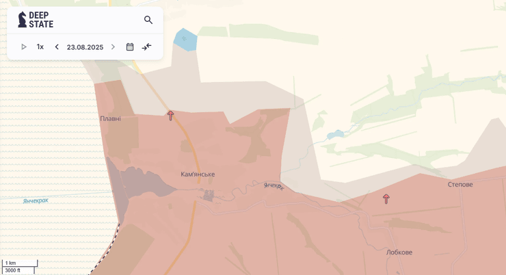 Кам'янське Плавні карта
