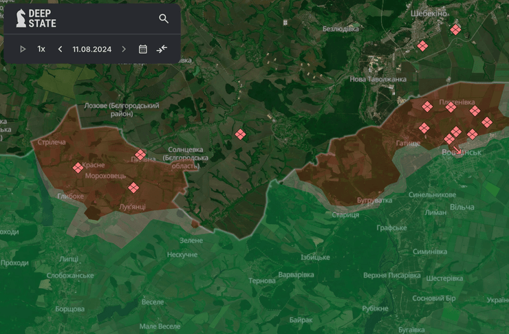 Карта боевых действий