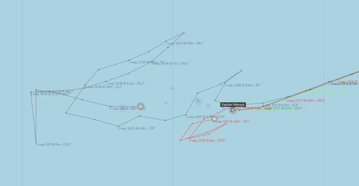 Азовское море, ледоколы, карта