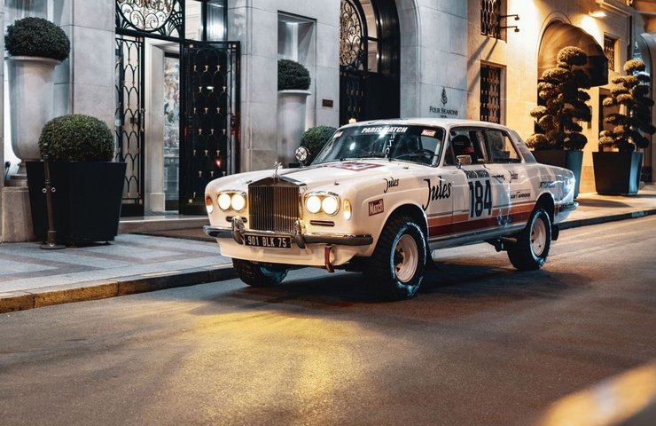 Rolls-Royce Corniche, Rolls-Royce Corniche 1981, Раллийный Rolls-Royce, гоночный Rolls-Royce, Rolls-Royce