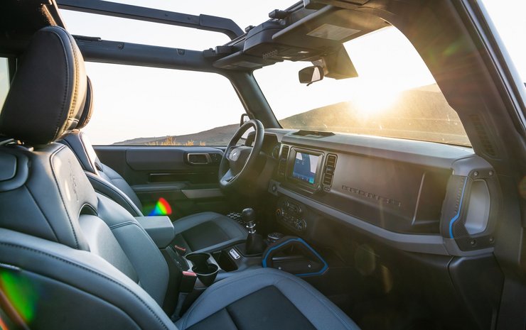 салон Ford Bronco, новый Ford Bronco, Ford Bronco 2022, Ford Bronco 2022, внедорожник Ford