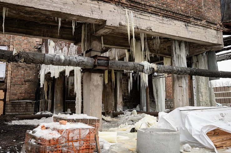 Наслідки удару ЗС РФ 3 лютого по Дарницькій ТЕЦ