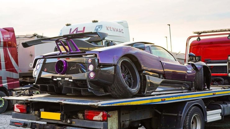 Pagani Zonda 760 LH, Pagani Zonda, Льюис Хэмилтон, авто Льюиса Хэмилтона, разбитый суперкар
