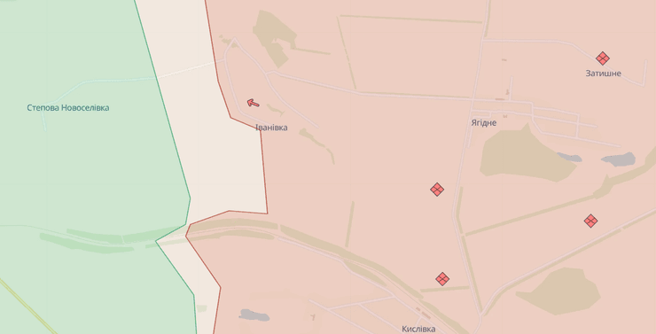 село Ивановка карта DeepState