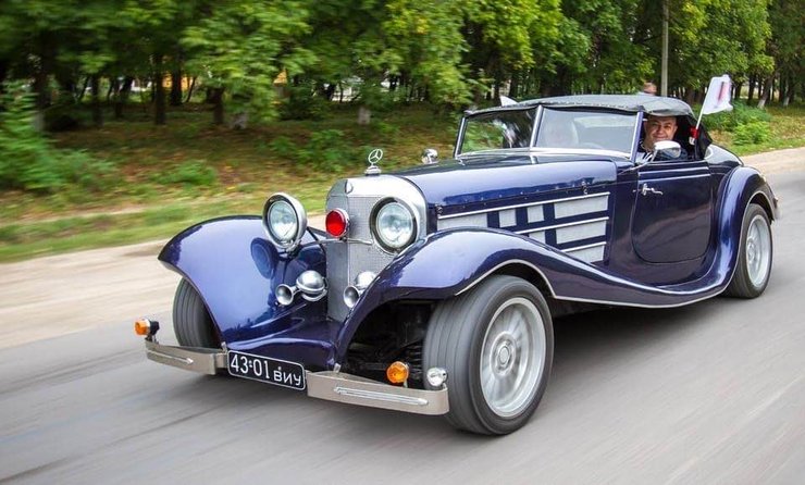 коллекция авто, ретро-авто, авто Гитлера, авто Брежнева, Mercedes-Benz 540, Jaguar XJ