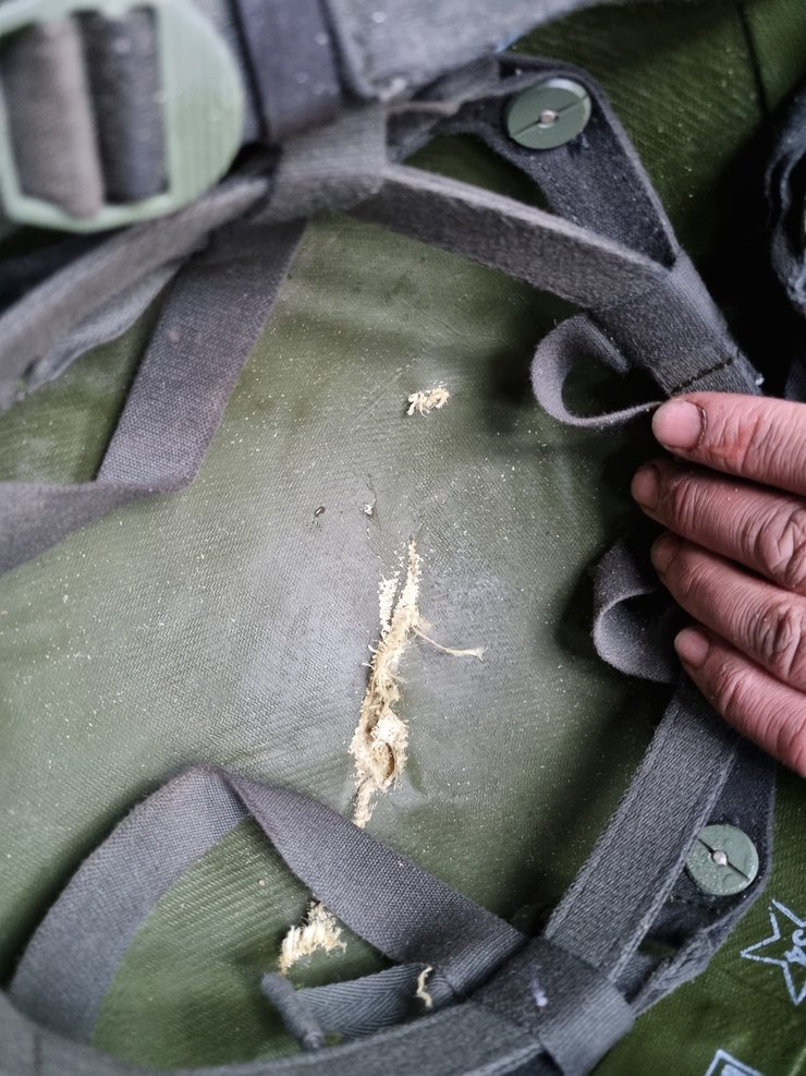 шлем уберег от пули, шлем спас, шлем ВСУ, шлем бойца,