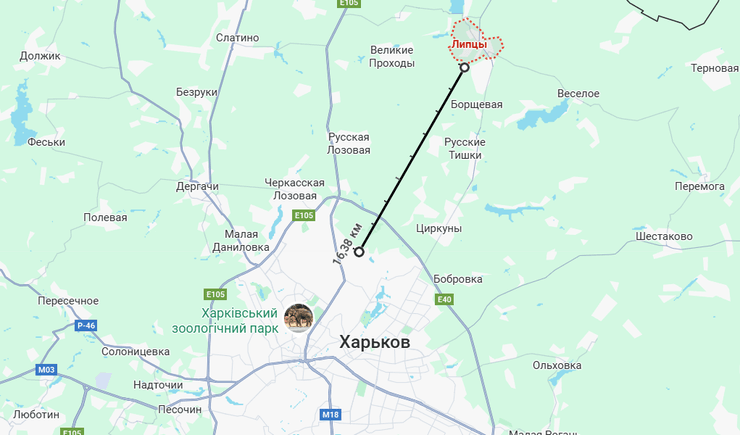 карта липцы харьков наступление россия