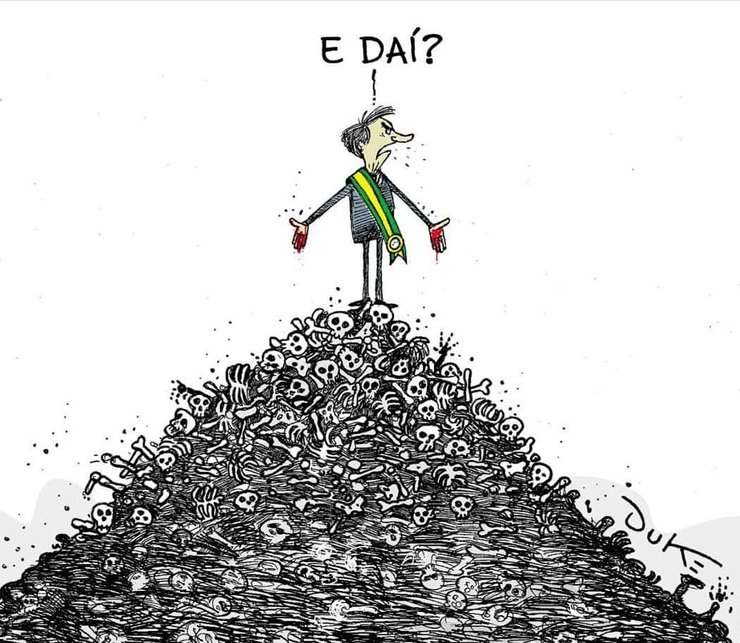 бразилия, коронавирус, жаир болсонару, карикатура