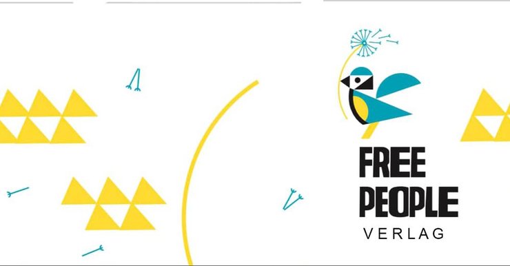 Логотип українського видавництва FREE PEOPLE в Австрії