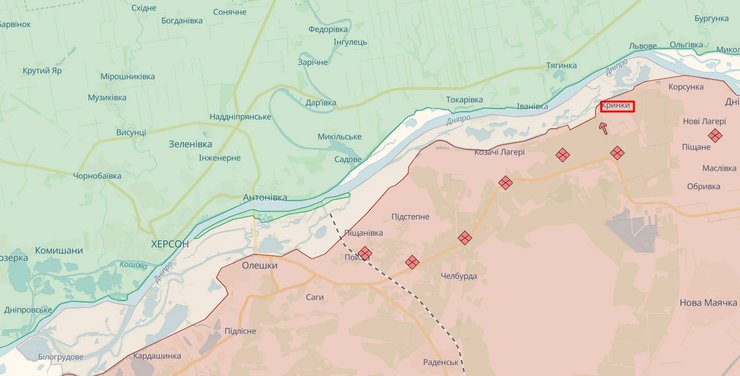 Таврійський напрямок 12 листопада 2023 року