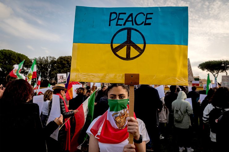 Іранська громада в Італії проводить акцію на підтримку України