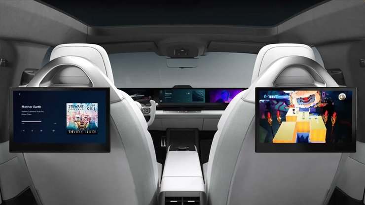 салон Sony Afeela, автомобіль Sony, електромобіль Sony