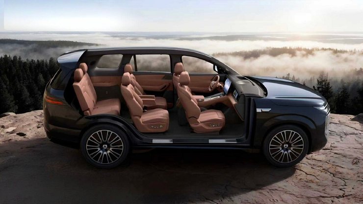 Салон BYD Denza N8L Салон Denza N8L