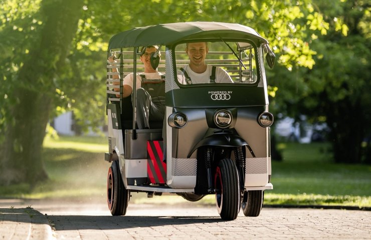 мотоцикл Audi, электробайк Audi, Audi e-tron, моторикша Audi, тук-тук Audi