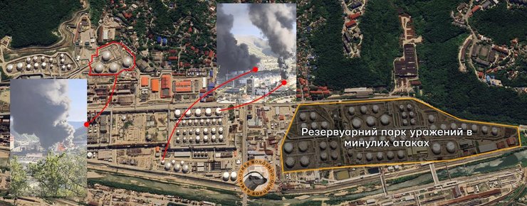 які точки влучання у Туапсе 28 квітня